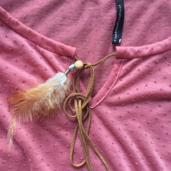 Dusty rose Boho blouse - Picture 2 of 4